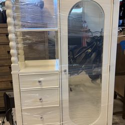 White bedroom armoire Closet