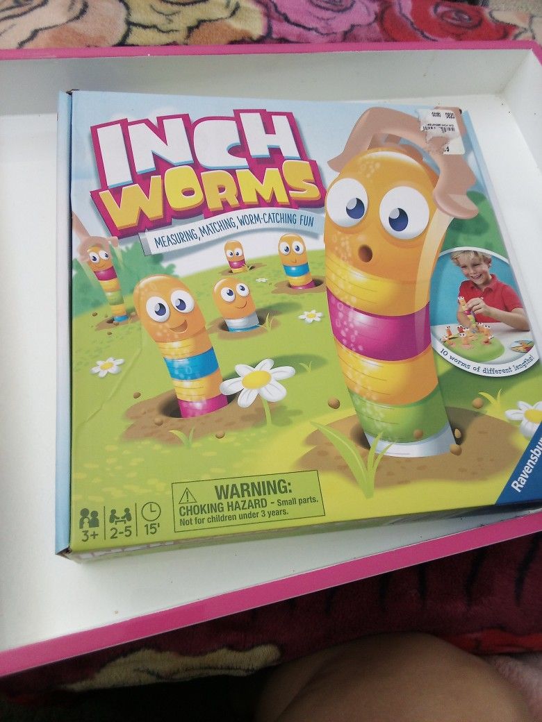 Inch Worm 🐛 🪱 Board Game Measuring Matching Worn Catching Kids Game  More Games For Sale 