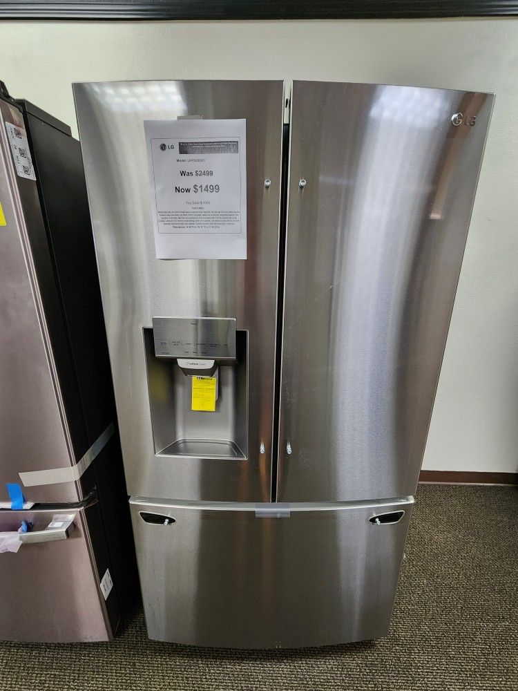LG 28CF REFRIGERATOR 1499! 0 DOWN 0% FINANCING! 48HR DELIVERY! 1 YR WARRANTY!