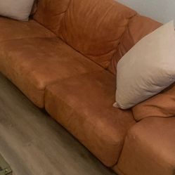****FREE Orange Suede Sofa****