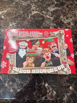 Festive Photo Booth Christmas Props & Frame