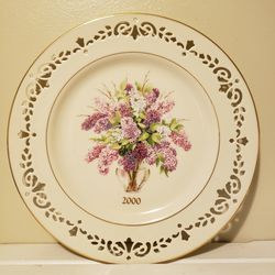 Lenox Colonial Bouquet Plate Annual Limited Edition 2000