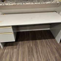 White Desk - 66"Wx29"Hx30"D