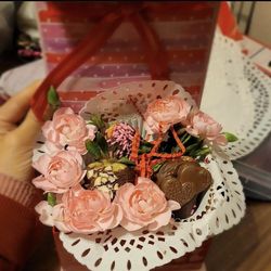 Valentines Day Personalized Gift Flower Box 