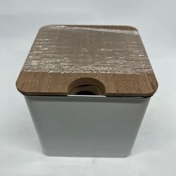 Storage Box with Wooden Cover 
