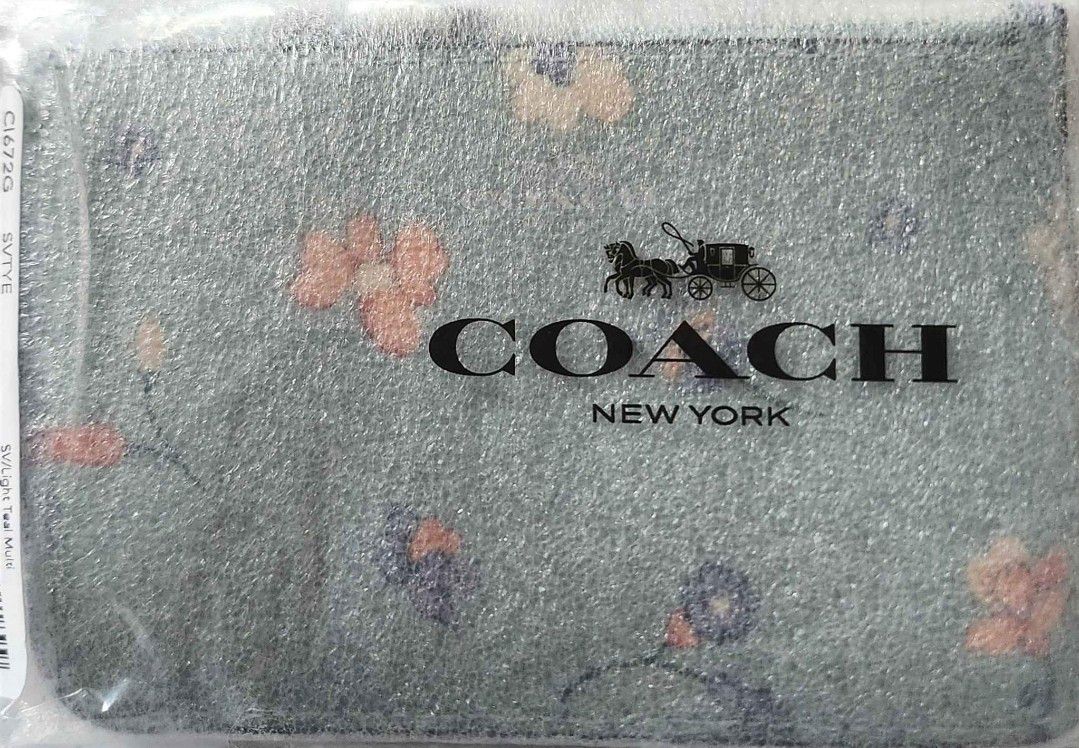 Coach Key Pouch With Mystical Floral Print