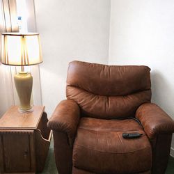 Used Leather Lazy Boy Lift Recliner
