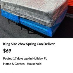 King Size 2box Spring Can Deliver 