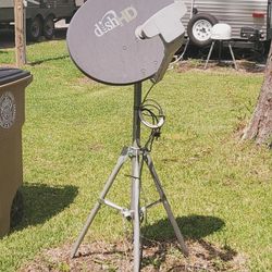 Dish Network dish, LNB and Tripod