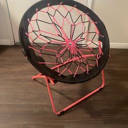 Pink Foldable Bungee Chair