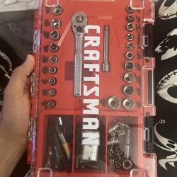 Craftsman Socket Set 1/4 in SAE and Metric (3) 24 Pc Set