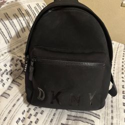 Black DKNY backpack bag 