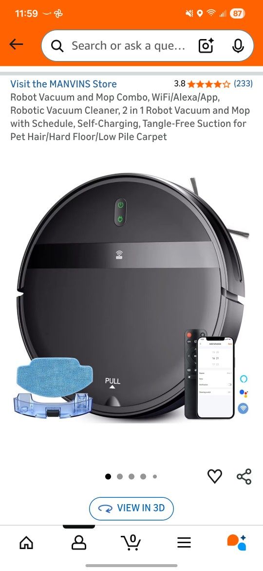 Robot Vacuum And Bissell Mop