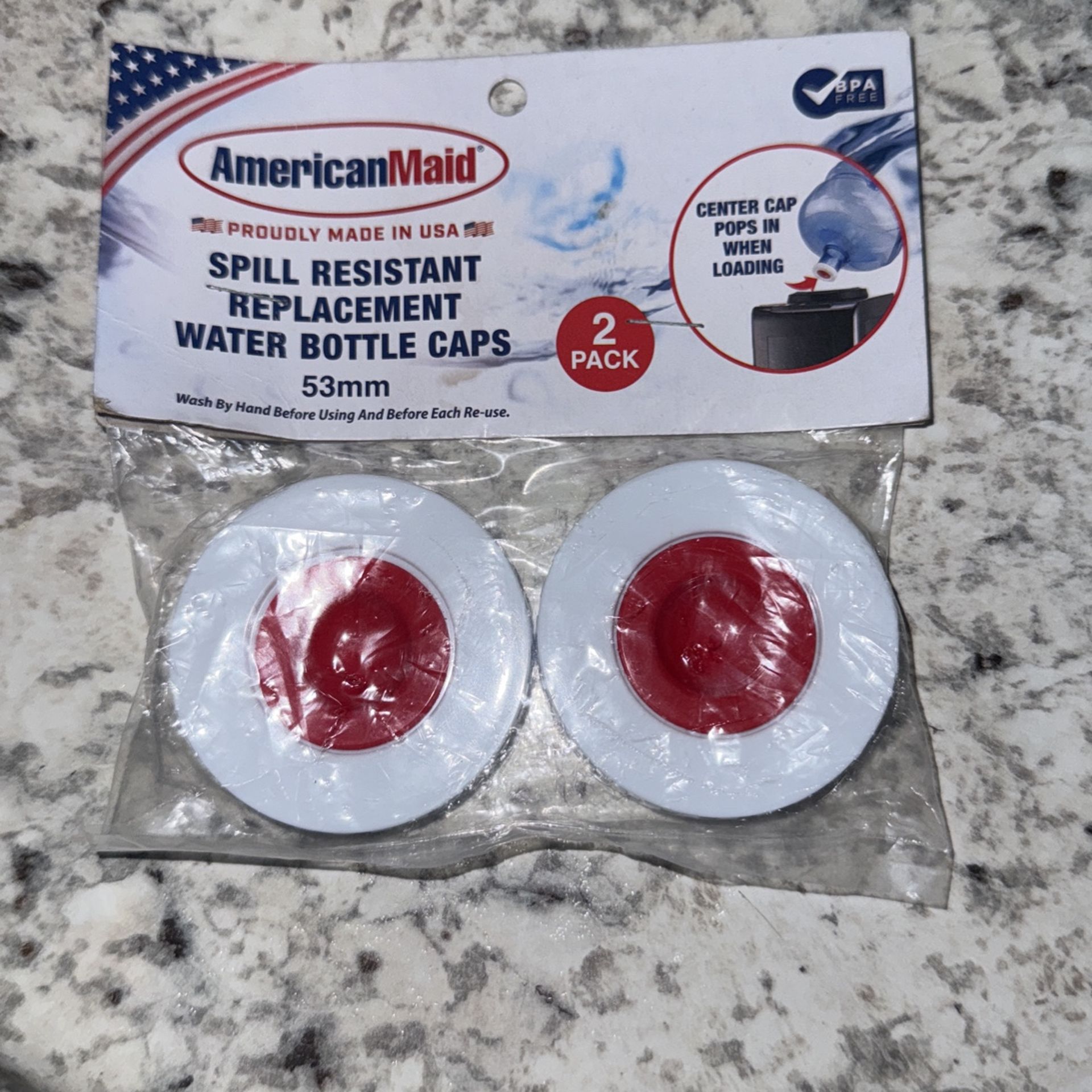AmericanMaid spill resistant replacement water bottle caps