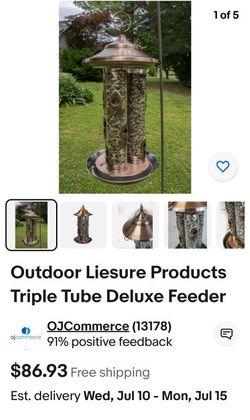4-TUBE BIRD FEEDER