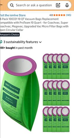 Vaccum bags 10 Quart