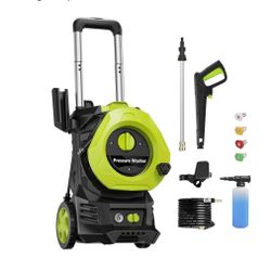Electric Pressure Washer 4800PSI-Max 2.9GPM Power Washer with 25 Feet Hose,16.4 Feet Power Cord, Car Wash Machine Yellow Ideal  G-H
