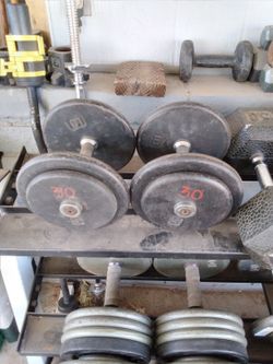 Pair Of 30-pound Pro-style Dumbbells 60lbs Total Weight - Other Weights Available 