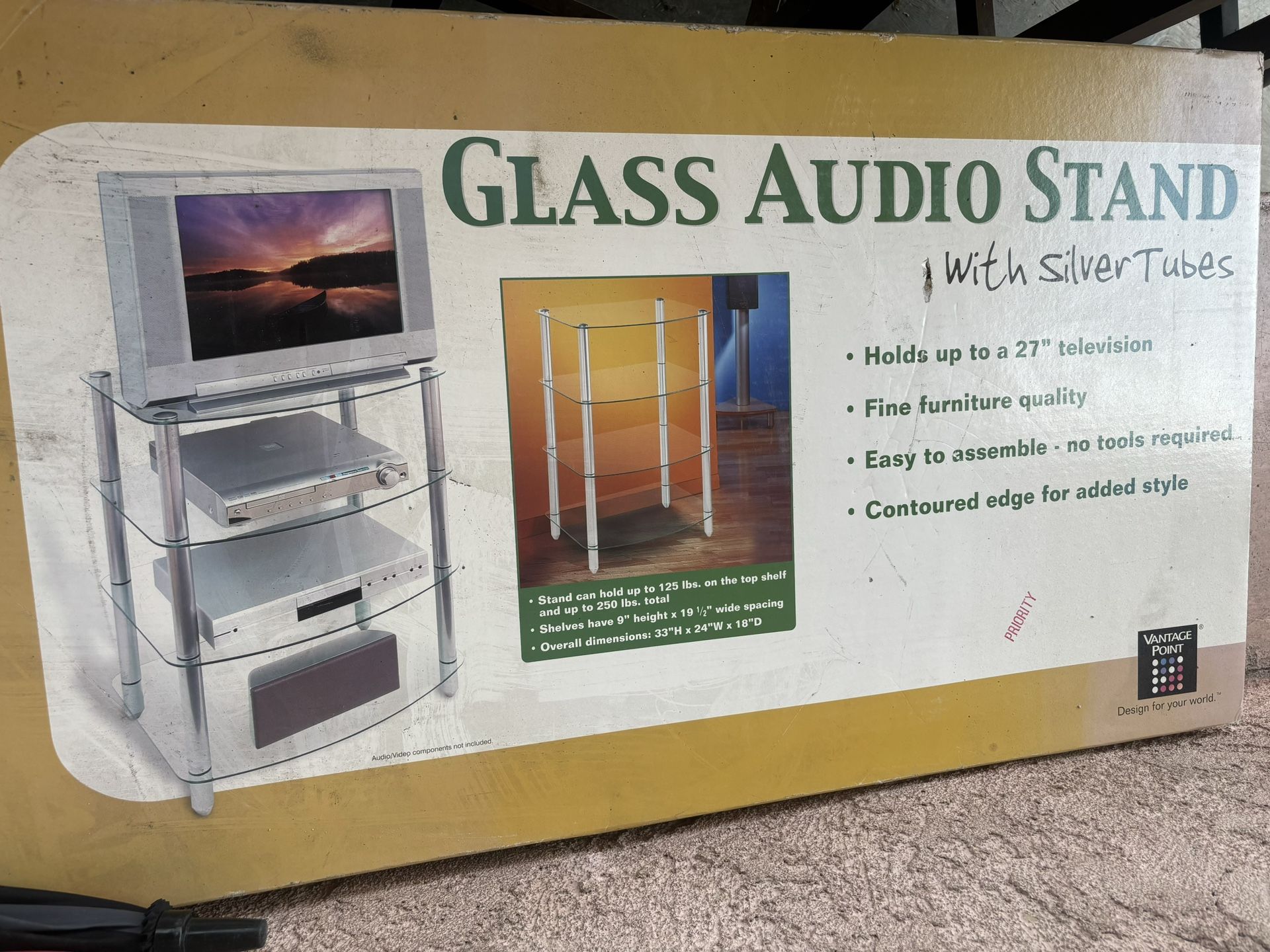 Glass Audio Stand 
