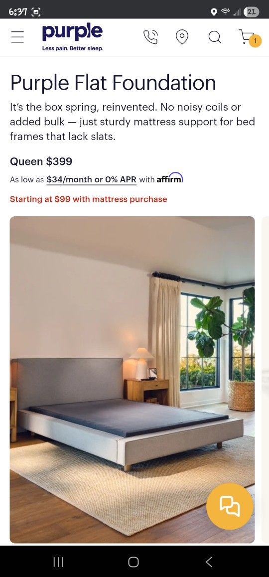 Purple Flat Foundation  9"