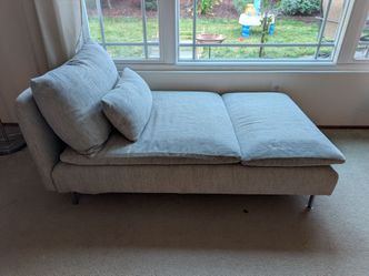 Grey ikea lounge chair