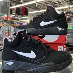 Nike Air Flight Lite II Mid Black White Varsity Red