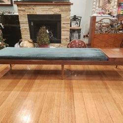 Mid Century Modern Walnut Long Bench