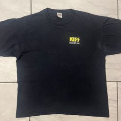 Kiss Vintage T Shirt 2009 Alive 35 Tour Concert Local Crew Rock Band XL
