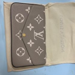 PRIVATE SELLER: LV Monogram Felicie Wallet Pouch - Taupe/Cream - PRISTINE! OBO!
