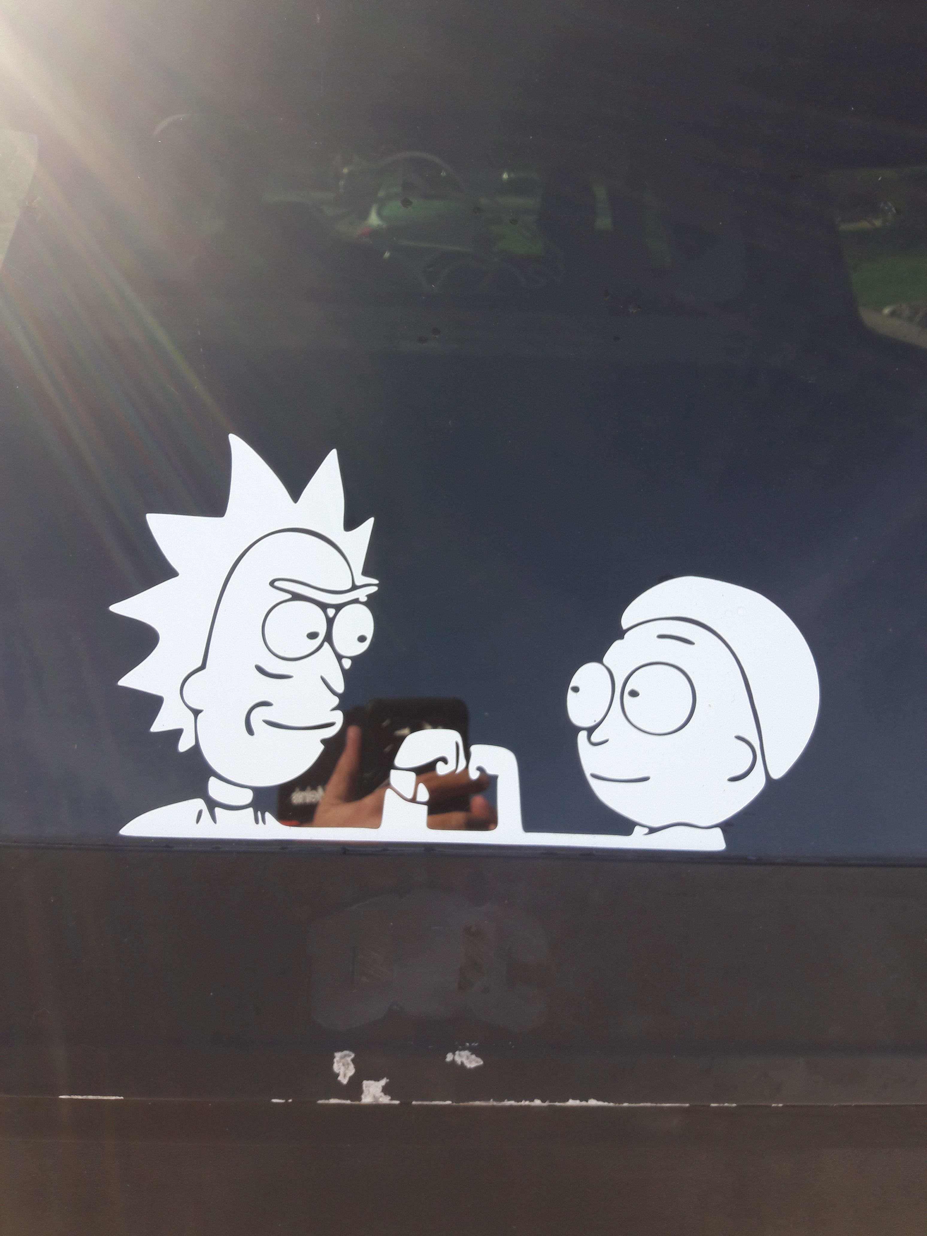 Rick and Morty Car Decal