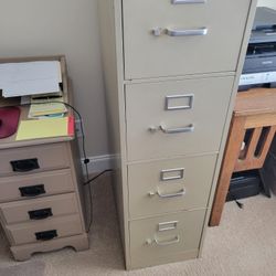 Four Drawer Metal File Cabinet