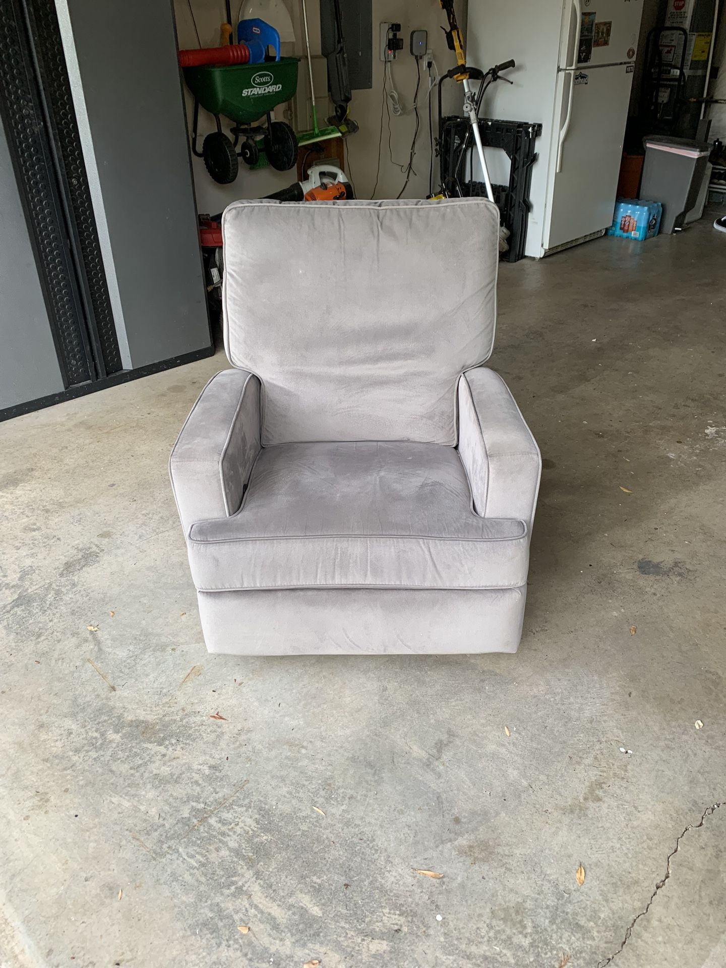 Gray Reclining Armchair