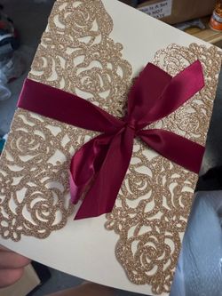 Gold & Red quince/ beauty & the best Quinceanera
