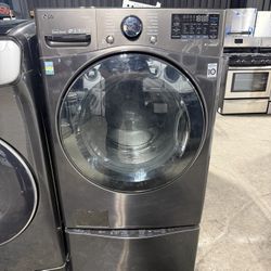 LG Stainless Steel Front Load Washer 