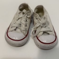 Baby White Converse Size 4
