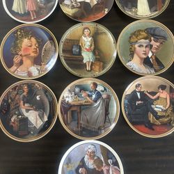 Norman Rockwell Plate Set