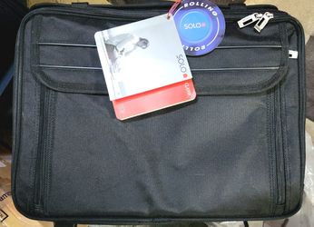NWT SOLO Rolling Laptop portfolio Case
