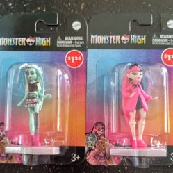 Monster High Frankie Stein & Draculaura Mini Figurines By Mattel Toys Set