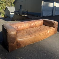 Genuine Leather Article Cigar Sofa 