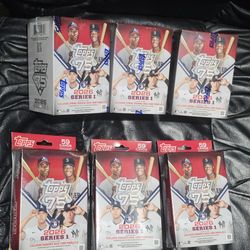 2026 Topps MLB Baseball Series 1 Blaster Box & Hanger Box! 6 Box Lot! New Sealed