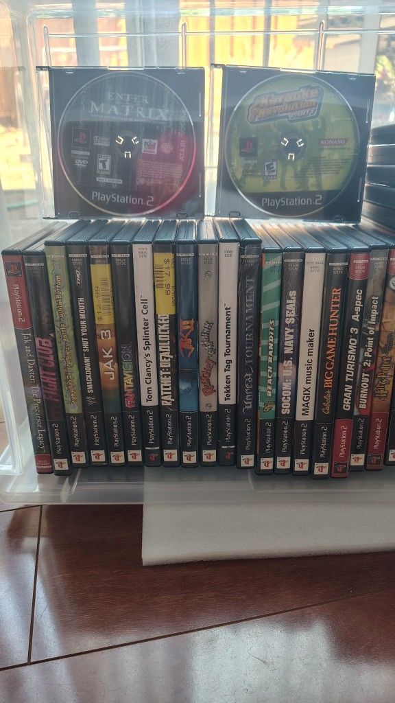 PS2 37 Games And Two Controller Complete Bundle Desl