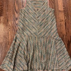 Anthropologie Maeve Westwater Knit Dress Size Small in Chevron Pattern
