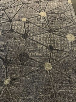Commercial carpet and rubber base