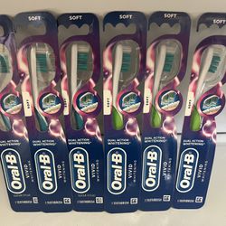 Oral B Vivid toothbrush Soft all 6 for $12