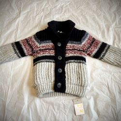 New Button Up Sweater 9-12m