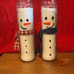 Snowmen Candles 