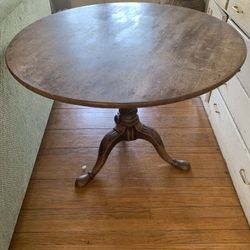 Antique occasional table- 37 inches in diameter
