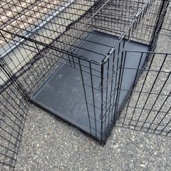 HUGE Dog Crate Double Door Kennel + Tray - Rabbit, Guinea Pig, Pet, Farret Cage