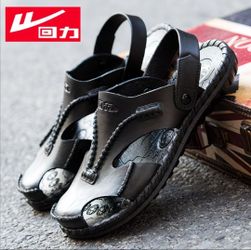 Warrior (回力) Men’s 2-in-1 Water Shoes Sandals – Black, Toe Protection – Size 40