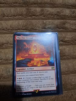 MTG The Fire Crystal Legendary Artifact Card